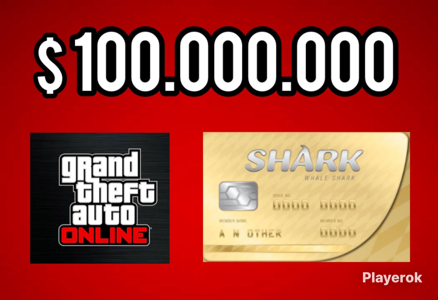 100 000 000 Grand Theft Auto V Online Megalodon Shark Card 
