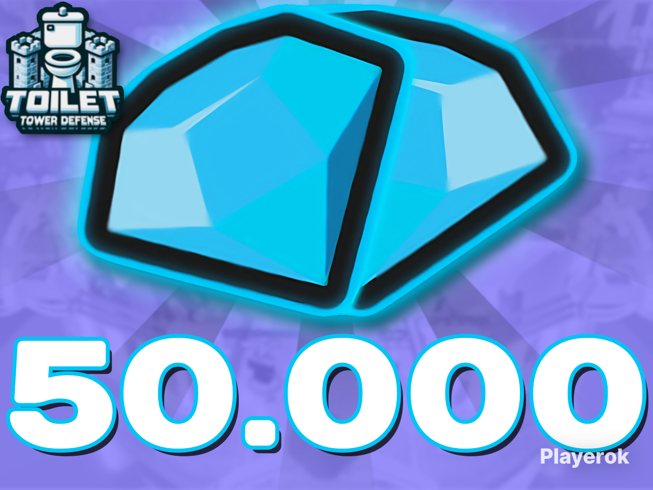 Toilet Tower Defense (TTD) Gems - 200,000 Diamonds 💎 - Fast Delivery, Roblox