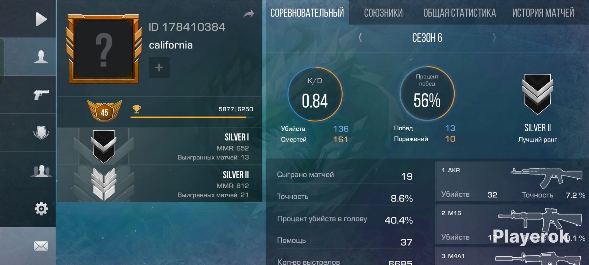 Аккаунты под основу