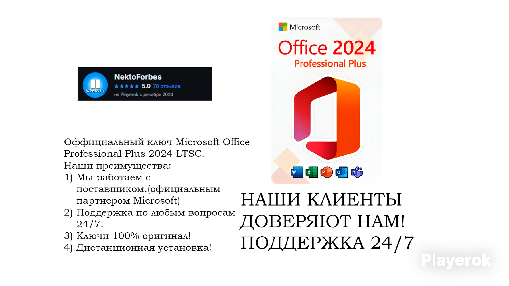 Купить Microsoft Office Professional Plus 2024 LTSC электронный ключ на ...
