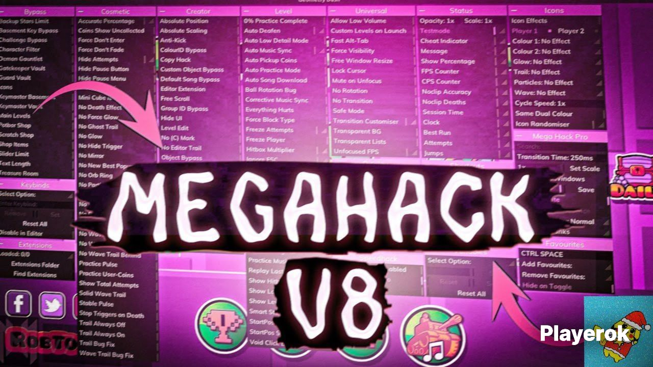 Absolute Gd Hack Купить 🌸MEGAHACK V8🌸GEOMETRY DASH🌸🔥 + 299.999🎁 | АВТОВЫДАЧА 🚀 Geometry ...